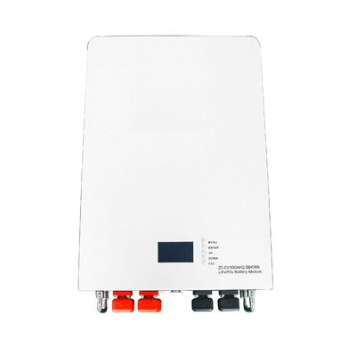 Bom preço 2.56kwh Montagem na parede Lifepo4 Pacote de bateria 25.6V 100AH Para sistema de armazenamento de energia on-line