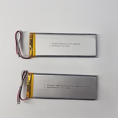 Bom preço 3.7V 5441113 Bateria de polímeros de iões de lítio 3000mah para dispositivos portáteis com fácil formação de filme on-line